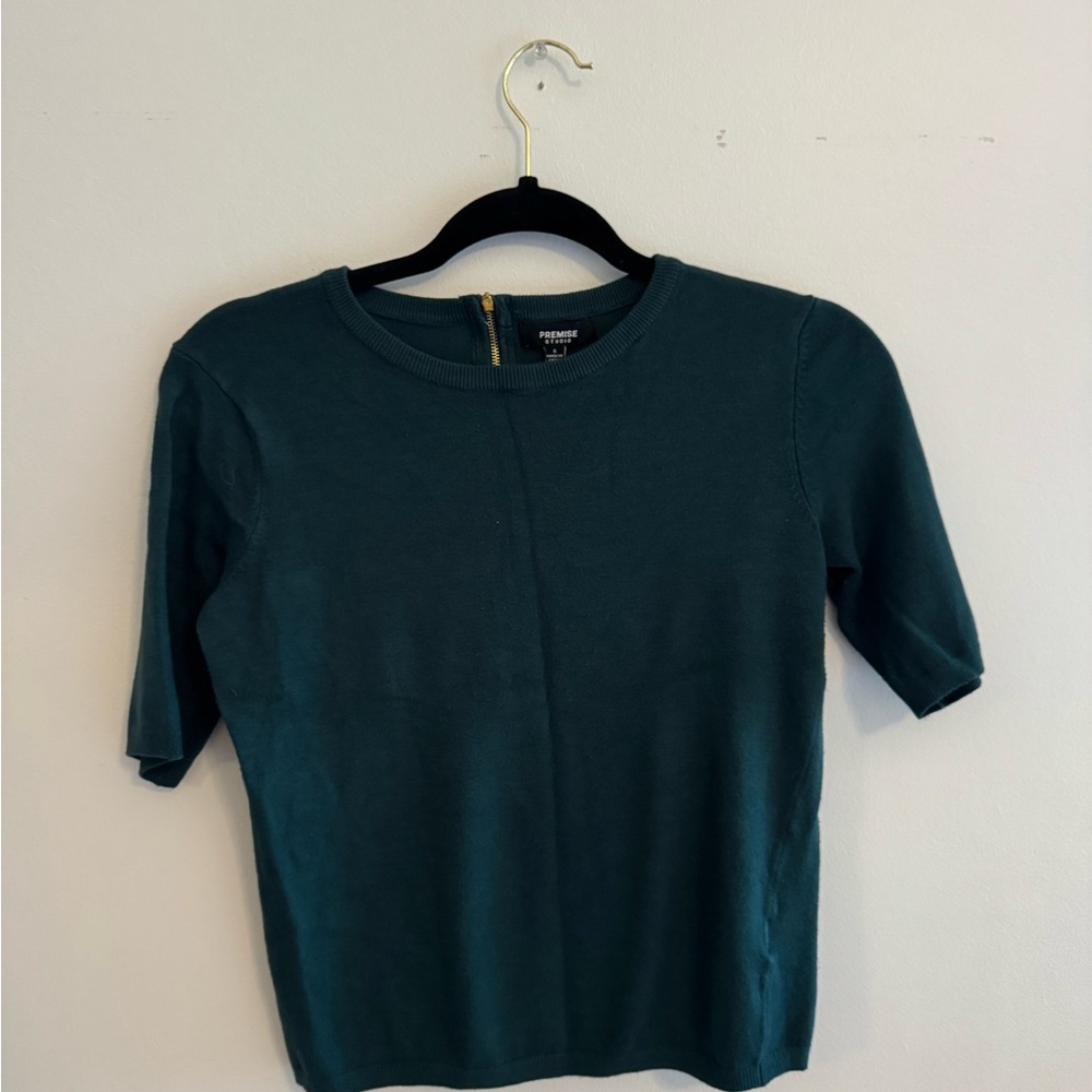 Teal Short Sleeve Top